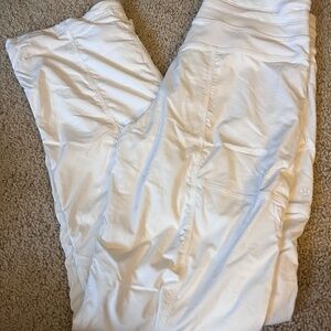 lululemon white dance studio joggers straight leg